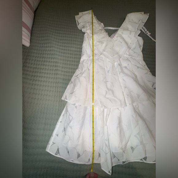 Lilly Pulitzer Ritamarie Ruffle Dress Resort White Flora Faille Sz 6 NWT - Picture 13 of 16